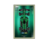 Display Wallboard for Lego 42240 Racing Cars Building Set, Wall Mount Display Wallboard - Only Display Board, Display Board Compatible with Lego 42240 (Picture Frame C (With lights))