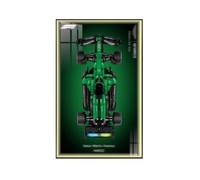 Display Wallboard for Lego 42240 Racing Cars Building Set, Wall Mount Display Wallboard - Only Display Board, Display Board Compatible with Lego 42240 (Picture Frame G (With lights))