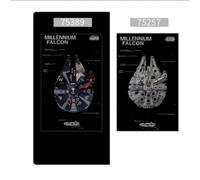 Display Wallboard for Lego 75389/75257 Millennium Falcon,for Lego 75389/75257 Wall Mount Display ,Acrylic display box (Models not Included) (StyleB)