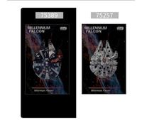Display Wallboard for Lego 75389/75257 Millennium Falcon，for Lego 75389/75257 Wall Mount Display ，Acrylic display box （Models not Included） (StyleD)
