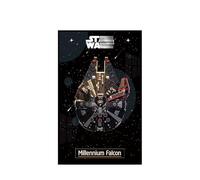 Display Wallboard for Lego 75389 Millennium Falcon - Wall Mount Display Stand Art Wall Mount Frame for Racing Car Building Set, Ideal Gift for Model Enthusiasts - 50 x 80 CM (75389 E)