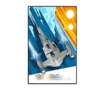 Display Wallboard for LEGO 75442 Interstellar Fighter Building Set, Wall Mount Display Wallboard - (Only Display Board) Display Board Compatible with LEGO 75442 (A)