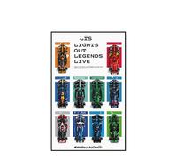 Display Wallboard for Lego 77242-77251 F1 Series Racing Car - Wall Mount Display Stand Art Wall Mount Frame for Racing Car Building Set - 50 x 80 CM (C)