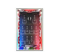 Display Wallboard for Lego 77242-77251 F1 Series Racing Car - Wall Mount Display Stand Art Wall Mount Frame for Racing Car Building Set - 50 x 80 CM (USB LED Light E)