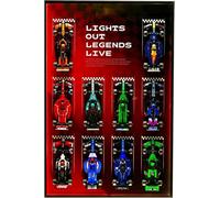 Display Wallboard for Lego 77242-77251 F1 Racing Car - Wall Mount Display Stand Art Wall Mount Frame for Racing Car Building Set, Ideal Gift for Car Enthusiasts - 80 x 50 CM (77242-77251)