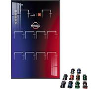 Display Wallboard for Lego 77242-77251 Series Racing Car - Wall Mount Display Stand Art Wall Mount Frame for Racing Car Building Set - 50 x 80 CM (C)