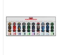 Display Wallboard for Lego 77242-77251 Speed Formula 1 Racing 10-Piece Set, Wall photo frame, Wall Mount Display Stand Art Wall Mount Frame,(Model not Included)