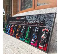 Display Wallboard for Lego 77242-77252 F1 Racing Car - Wall Mount Display Stand Art Wall Mount Frame for Racing Car Building Set, Ideal Gift for Car Enthusiasts - 40 x 120 CM (Black)