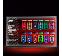 Display Wallboard for Lego Speed Champions F1 car raffle 71049 , Compatible with Lego raffle 12 in1 car, Gift Ideas for Lego Car Wall Mount Enthusiast, Only Wallboard (LED luminous style A)