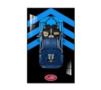 Display Wallboard for Lego Technic Bugatti Chiron 42083 Race Cart, Adult Decorative Painting, Gift for Lego Lovers (Model Not Included) (H)