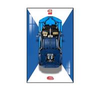 Display Wallboard for Lego Technic Bugatti Chiron 42083 Race Cart, Adult Decorative Painting, Gift for Lego Lovers (Model Not Included) (D)