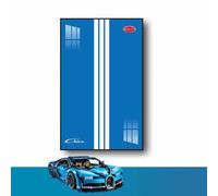 Display Wallboard for Lego Technic Bugatti Chiron Race Car 42083, Gift Ideas for Lego Car Wall Mount Enthusiasts, Great for Lego Collectors - The Model NOT Included (Chiron-D)