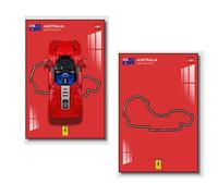 Display Wallboard for Lego Technic Ferrari Daytona SP3 42143e, Compatible with Lego Cars,Gift Ideas for Lego Car Wall Mount(Just Wallboard) (Albert Park Circuit in Australia)