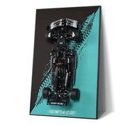 Display Wallboard for Lego Technic Mercedes-AMG F1 W14 E Performance Race Car, Wall Mount for Lego 42171 Model Car Kit (Car Not Included) Space-Saving Easy Assembly Creative Home Decor, New background