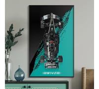 Display Wallboard for Lego Technic Mercedes-AMG, Wall Mount for 42171 Model Car Kit (Car Not Included), Space-Saving, Easy Assembly, Creative Living Room Decoration