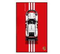 Display Wallboard for Lego Technic Porsche 911 RSR 42096, Lego Plate, Lego Car Display Wall Plate, Maximizes Space, Gift for Lego Technic Enthusiasts（Model-free） (N)