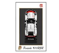 Display Wallboard for Lego Technic Porsche 911 RSR 42096, Lego Plate, Lego Car Display Wall Plate, Waegoll-mountable - Maximizes Space, Gift for Lego Technic Enthusiasts (B)