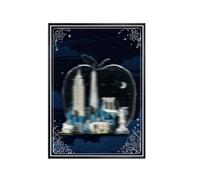 Display Wallboard Specially made for Lego 21066 New York City, the Big Apple Set, Wall Mount Display - Only Display Board, Display Board Compatible with Lego 21066 (Picture Frame (no lights))