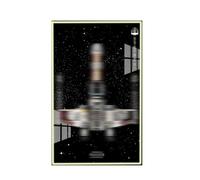Display Wallboard Specially made for Lego 75355 X-Wing Fighter Building Set, Wall Mount Display Wallboard - Only Display Board, Display Board Compatible with Lego 75355 (Picture frame C (With lights))