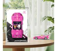 Display Wallboard Wall Mount Acrylic Box for LE-GO for 77241 for Sukii Hon*da S-2-000 with Le-go Hook Bracket Wall Mountable Gift Ideas Decoration (No Model)