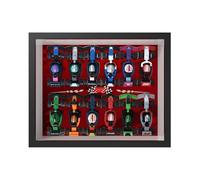 Display Wallboard Wall Mount for LE-GO 71049 F1 Mi-n-i Raciing with Le-go Hook Bracket Wall Mountable Gift Ideas Decoration (No Model) (Integrated photo frame)