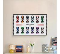 Display Wallmount Applicable for Le-Go 71049 Lottery F1 Racing Car Model, Dustproof Collection Photo Frame, For Car Lovers,Only Display Wallboard (Without dust cover)