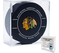 Display Zone Hockey Puck Case, Crystal Clear Puck Holder - Fits Official Size Hockey Puck