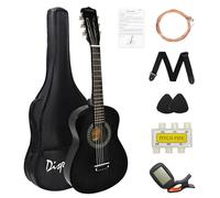 Display4top 1/4 Size Acoustic Guitar,30 inch Classic Guitar,A Quality Choice for Beginners and Music Lovers.(Black)