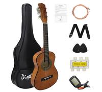 Display4top 1/4 Size Acoustic Guitar,30 inch Classic Guitar,A Quality Choice for Beginners and Music Lovers.(Brown)
