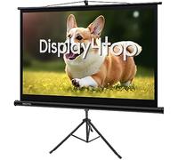 Display4top 60" Portable Projector Screen,4:3 Portable Foldable For Home Theater Cinema Indoor Outdoor Projector Movie Screen,Screen:122cm(W) x 91cm(H) (60" Portable Tripod)
