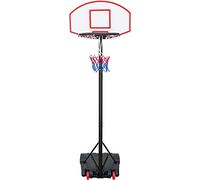 display4top Adjustable Portable Basketball Stand Hoop Net Backboard System (179-209cm)