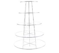 Display4top Cupcake Stand Acrylic Display for Wedding Birthday Party (New 5 Tier Round)