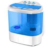 Display4top Electric Mini Portable Compact 3.6KG Capacity Washer Washing Machine Spin Dryer Laundry(Blue)