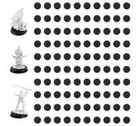 DisplayMore 100Pcs 28.5mm/1.12inch Plastic Model Miniature Bases,4mm/0.16 Thick Circular War Figure Display Stands For Gaming Miniatures or Wargames Role Playing Board Game Figure Toy