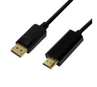 LogiLink CV0127 video cable adapter 2 m DisplayPort HDMI Type A (Stand
