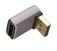 DisplayPort 8K Right Angle Adapter 8K 60Hz 90 Degrees Plug to Socket Vertical