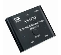 Displayport Switch, 16K Displayport Splitter 2 in 1 Out Displayport Splitter Bi-directional 8K @ 120Hz 4K @ 240Hz, Displayport Switcher 1 in 2 Out 16K DP Video Converter