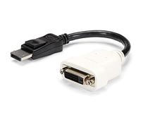 StarTech.com DisplayPort to DVI Adapter - DisplayPort to DVI-D Adapter/Video Converter - 1080p - DP 1.2 to DVI Monitor/Display Cable Adapter Dongle - DP to DVI Adapter - Latching DP Connector (DP2DVI)