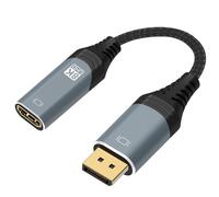 DisplayPort to HDMI Adapter 8K 25cm, Uni-Directional DP 1.4 to HDMI 2.1 | Supports 8K@60Hz/4K@120Hz, compatible with HP, Dell, AMD, NVIDIA, not for PS5