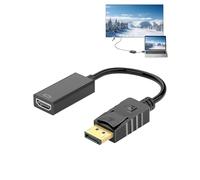 DisplayPort to HDMI Adapter for Monitor 4K/60Hz Support, Display Port to HDMI Cable Converter Male to Female DP Computer to Monitor Compatible with Lenovo, HP, Dell and More