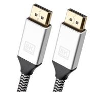 DisplayPort v2.0 UHBR20 8K@60Hz 4K@144Hz HDR 80G Cable Gold 2m [2 metres]