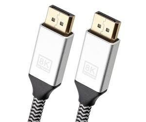 DisplayPort v2.0 UHBR20 8K@60Hz 4K@144Hz HDR 80G Cable Gold 2m [2 metres]