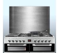 Displaypro 0.9mm Thick Brushed Stainless Steel Kitchen Cooker Hob Wall Splashback (700, 600)
