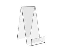 Displaypro 10x Large Clear Acrylic Book Stand - Ideal for Books, Phones, Plates & More!