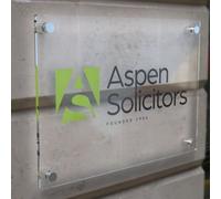 Displaypro Acrylic Business Plaque House Number Sign Printed Logo Or Address Signage (A3)