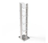 Displaypro Brochure Holder Floor Stand Dispenser (Stainless Steel, Medium)