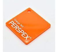 Displaypro Gloss Orange Acrylic Sheet 5mm - Sizes A5 A4 A3 A2 A1 (A5 (148mm x 210mm))