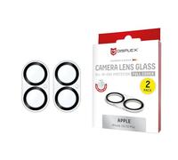 Displex CamGlass All-In-One - Camera Protective Glass for iPhone 16/16 Plus - Scratch Resistant & Shatterproof - Camera Lens Protector - Case-Friendly - Pack of 2