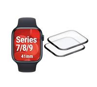 Displex Hybrid Glass Screen Protector for Apple Watch Apple Series 7/8/9, 41mm - Anti-Fingerprint - Acrylic Glass - Easy-On Installation - Pack of 2