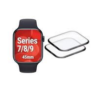 Displex Hybrid Glass Screen Protector for Apple Watch Apple Series 7/8/9, 45mm - Anti-Fingerprint - Acrylic Glass - Easy-On Installation - Pack of 2